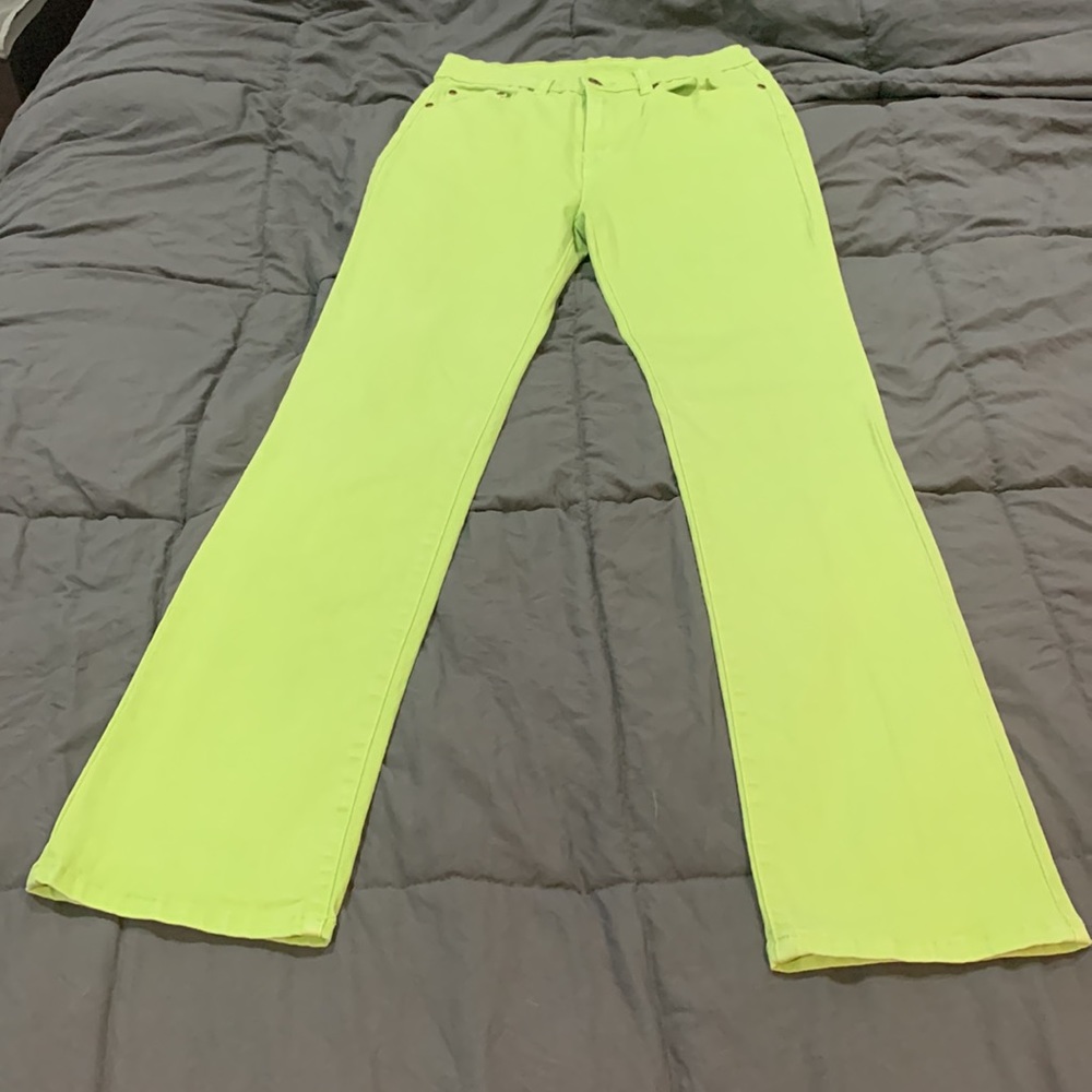 DG2 Diane Gilman - Green denim jeans - Size 2